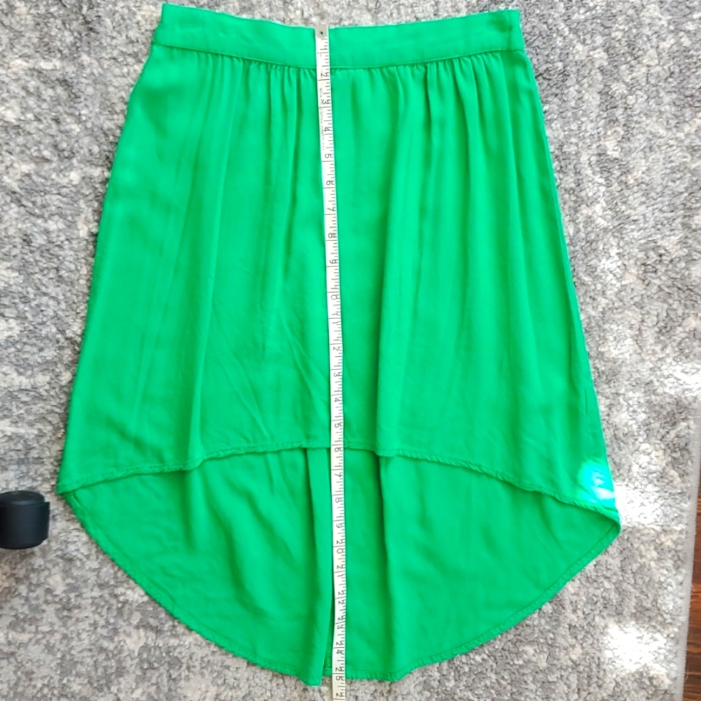 Kelly Green HiLo Skirt